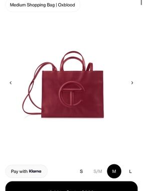 Telfar Oxblood Medium Shopping Tote